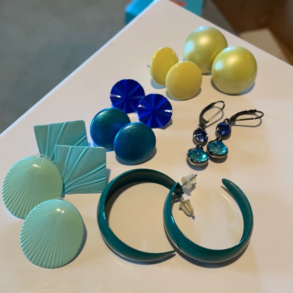 green-blue earring bundle !